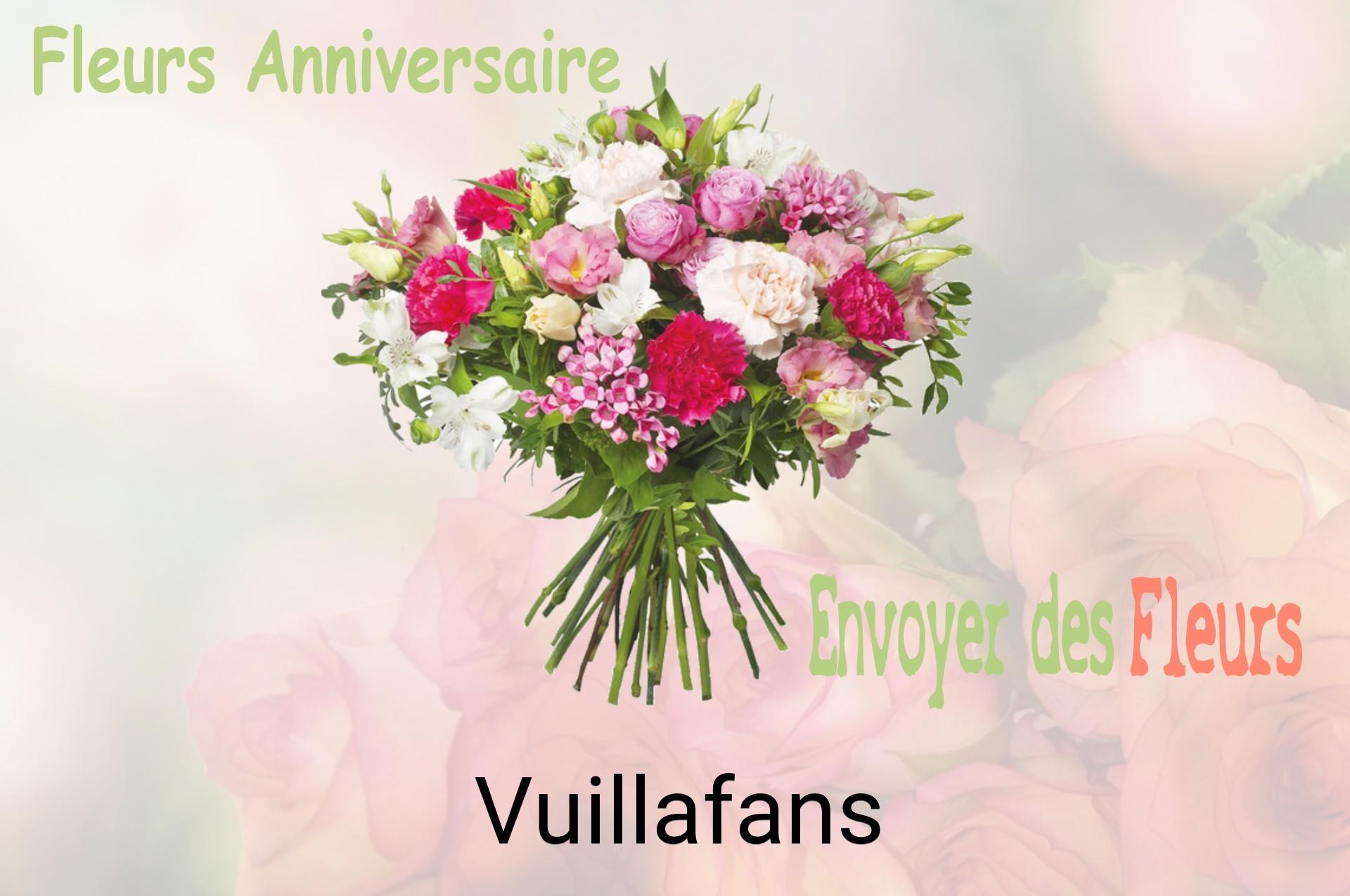 Bouquet de fleurs d’anniversaire livré à Vuillafans